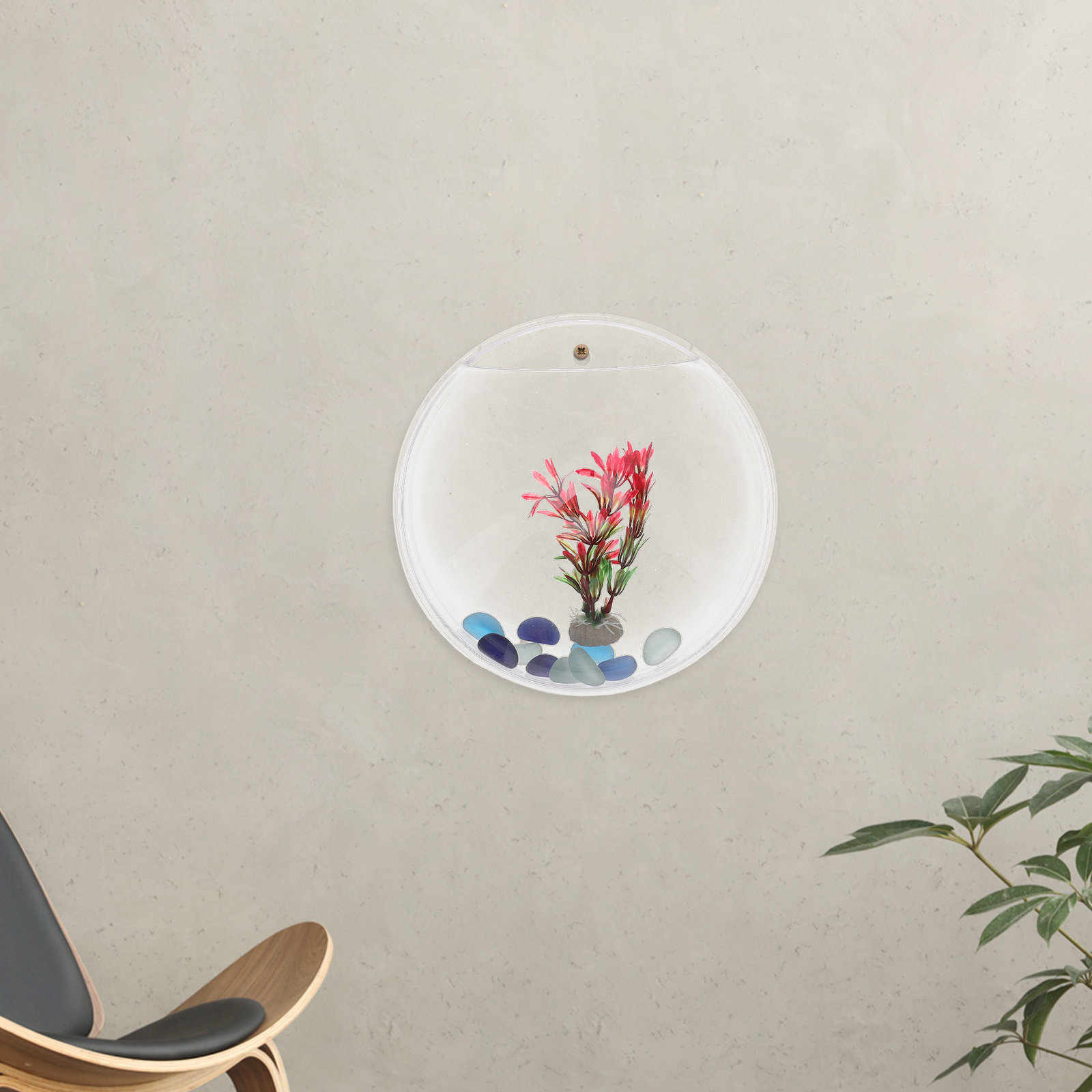 Propagation Station Vase - 1Set Wall-Mounted Fish Tank 23Cm Diameter