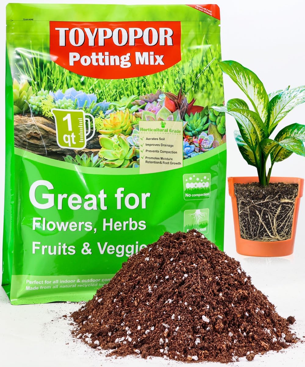 Coco Perlite Mix - Potting Soil for All Indoor Houseplants,