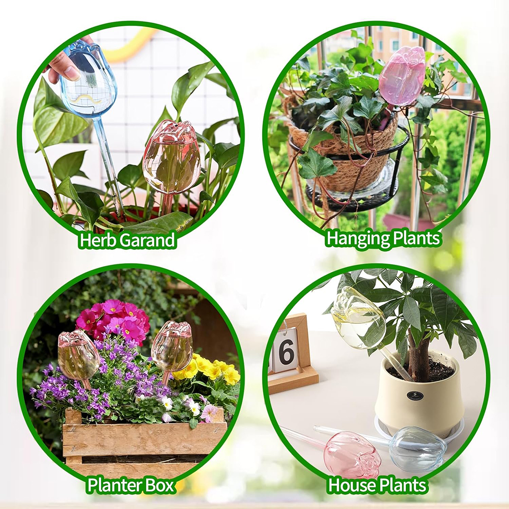 2/4pcs Tulip-Shaped Self-Water - đánh giá và giá Self Watering Insert