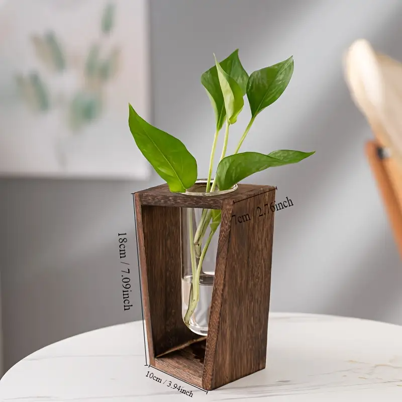 Modern Wood Propagation Vase - - đánh giá và giá Propagation Station Vase