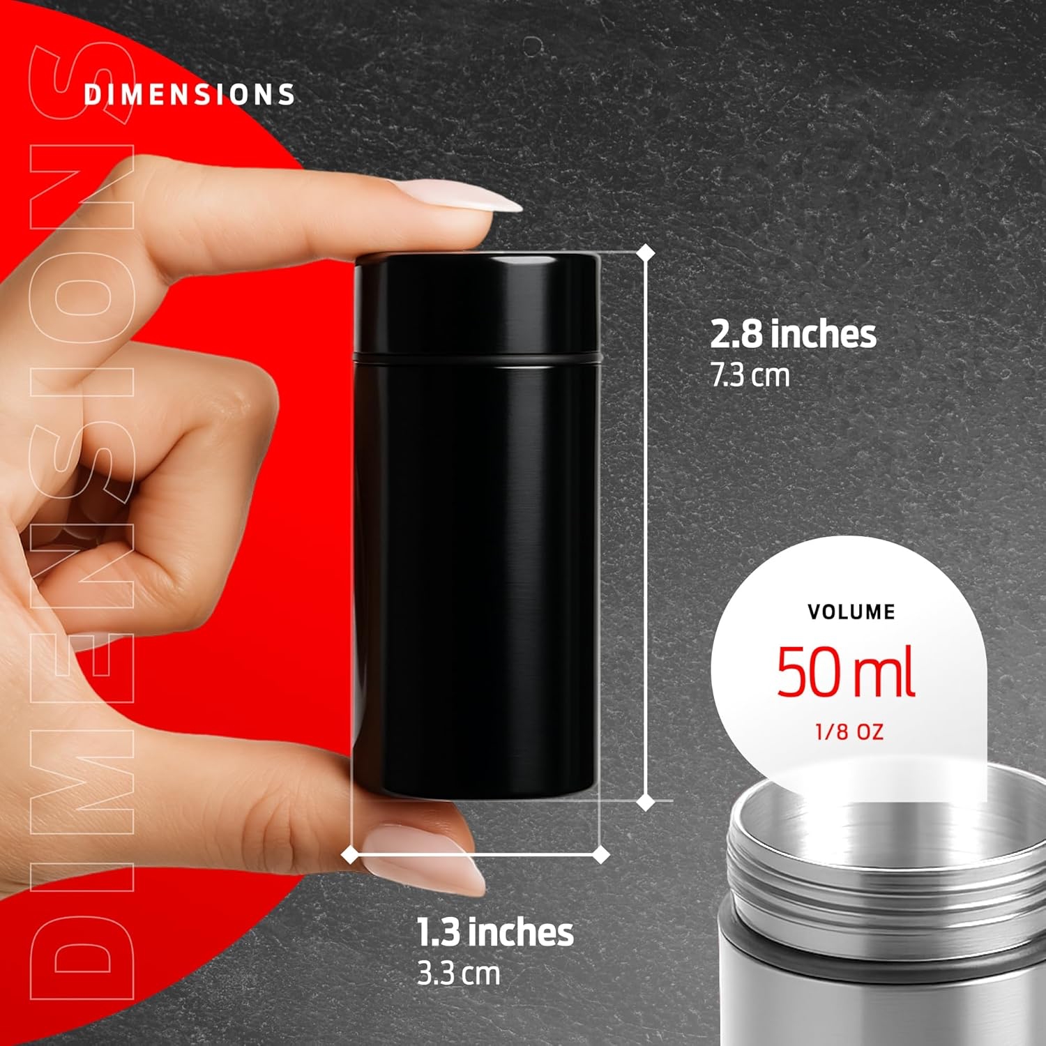 50ml Smell Proof Aluminum Jar  - đánh giá và giá Misting Bottle Fine