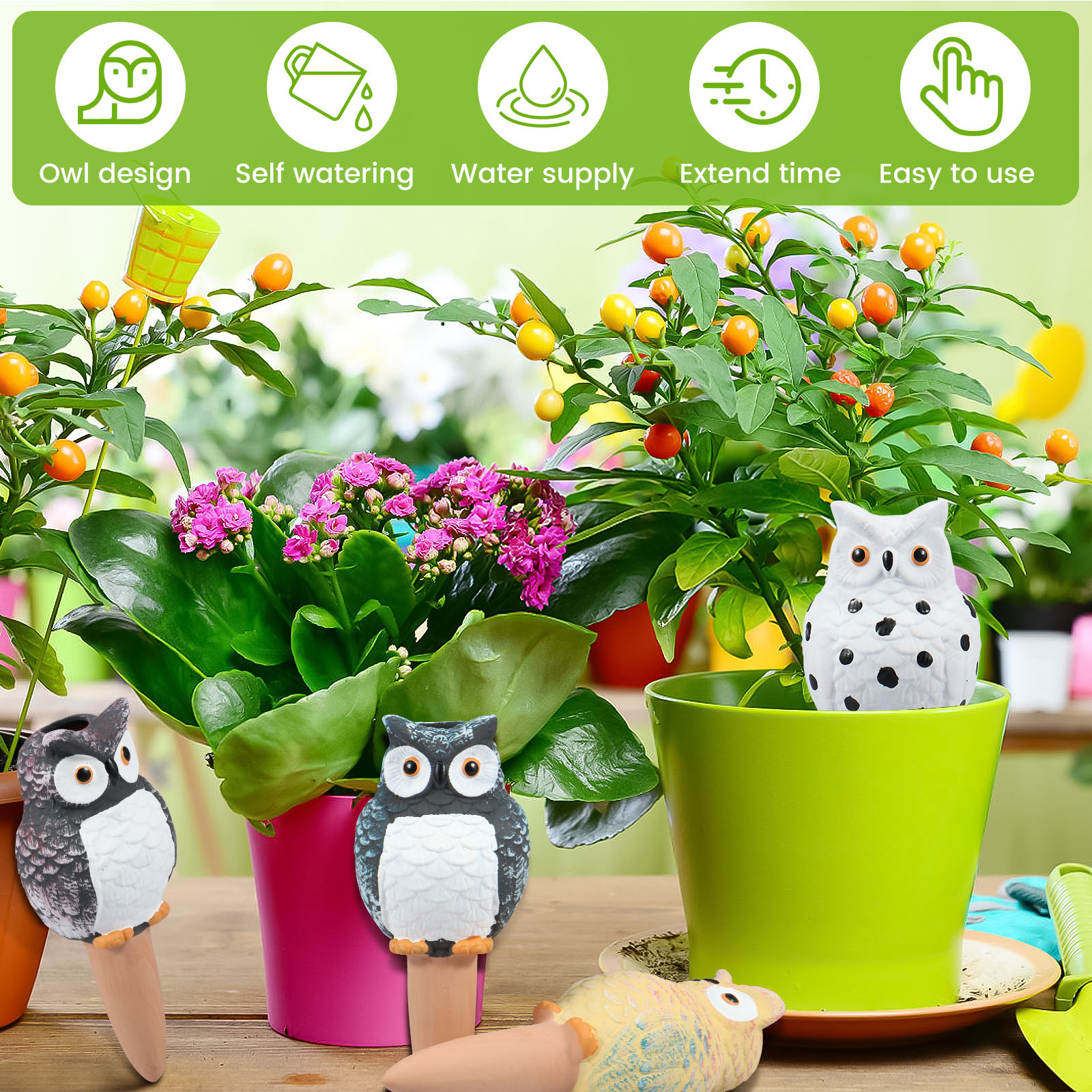4Pcs Self-Watering Spikes Dive - đánh giá và giá Self Watering Insert