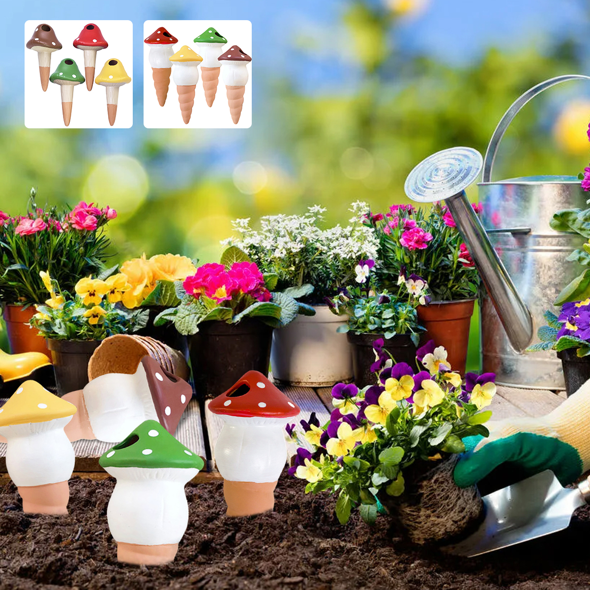 4Pcs Self-Watering Spikes Dive - đánh giá và giá Self Watering Insert