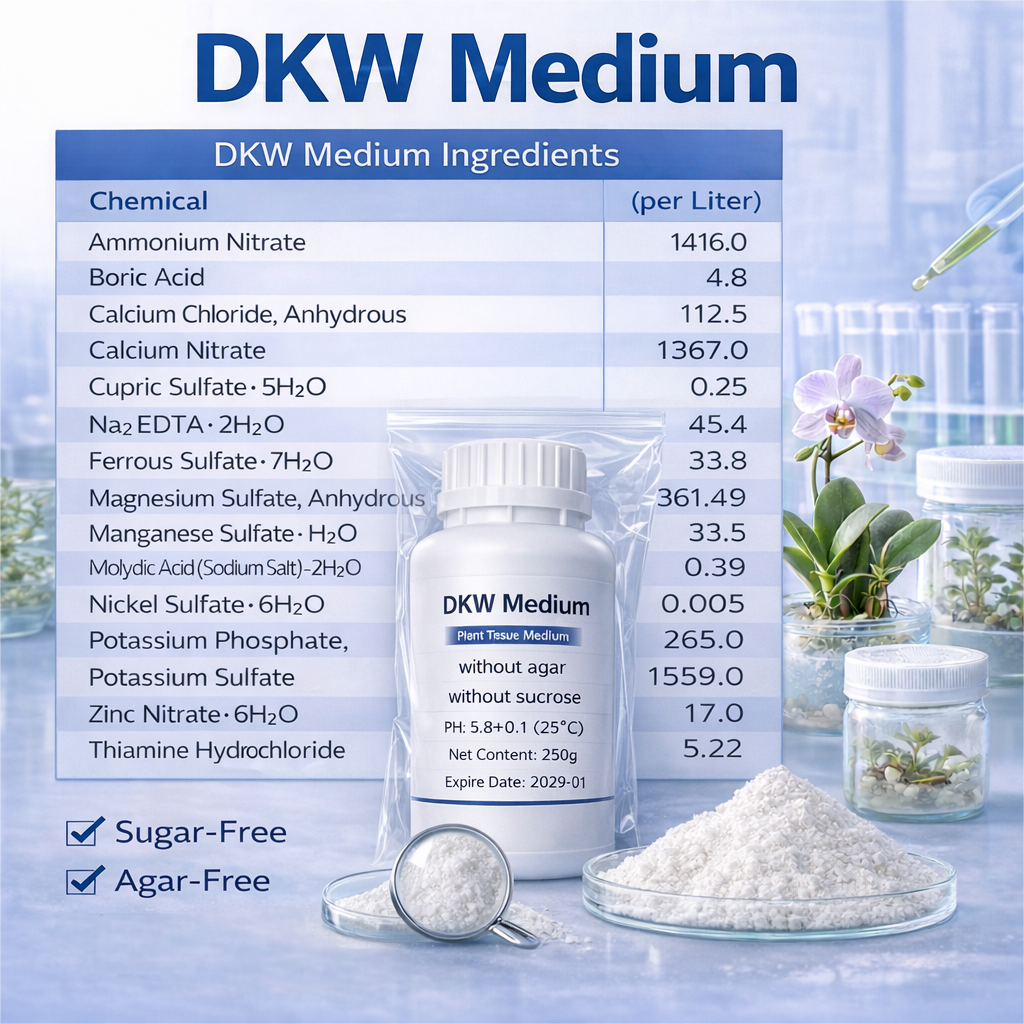 DKW Medium Plant Tissue Cultur - đánh giá và giá Agar Tissue Culture