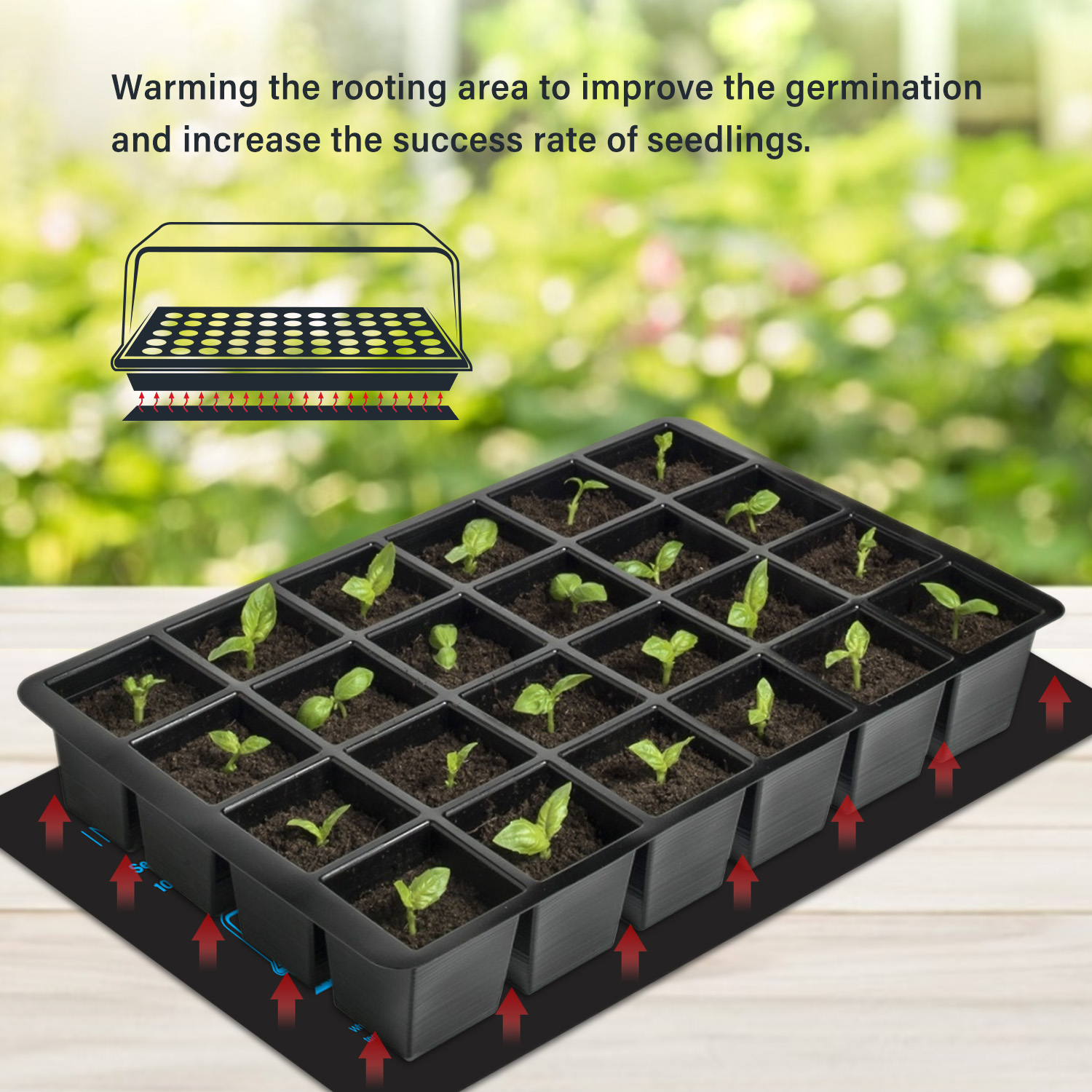 20.75x10CM EU/US/UK/AU Plug Se - đánh giá và giá Heat Mat Seedling
